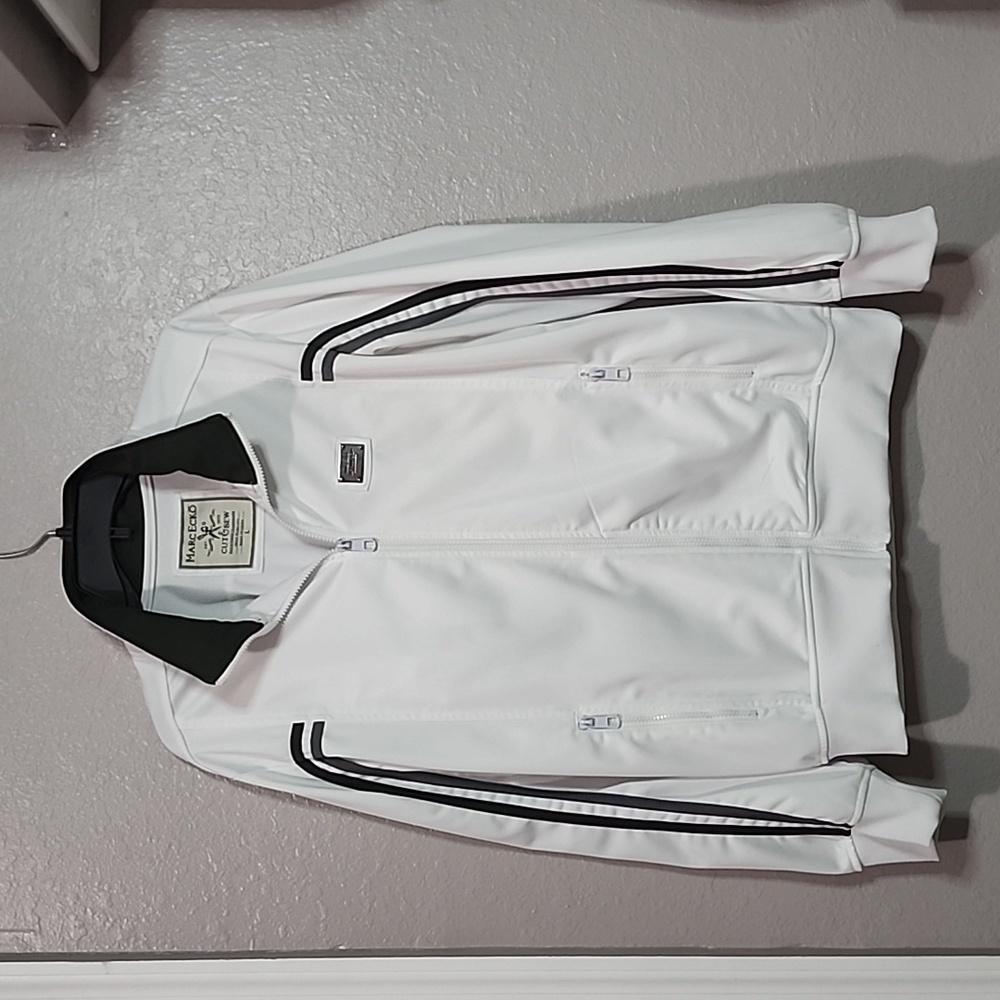 Marc Ecko White zip up jacket/sweater